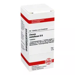 ZINCUM METALLICUM D 8 tablet, 80 kapsul