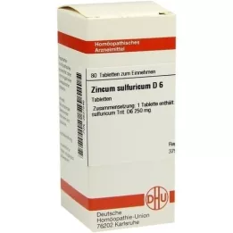 ZINCUM SULFURICUM D 6 tablete, 80 kapsul