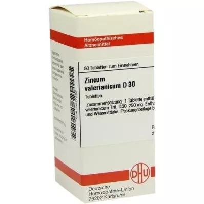 ZINCUM VALERIANICUM D 30 tablet, 80 kapsul