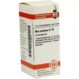 NUX VOMICA D 10 kroglic, 10 g