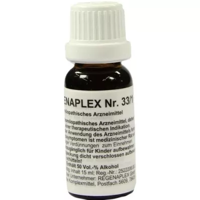 REGENAPLEX št. 33/1 kapljica, 15 ml