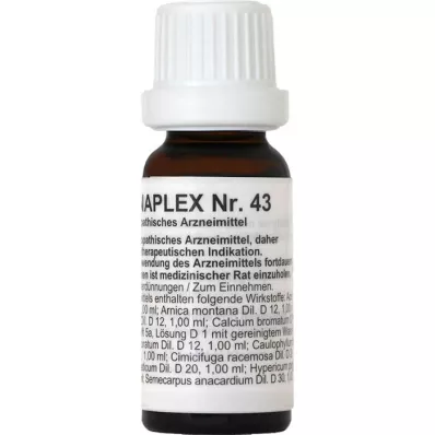 REGENAPLEX Kapljice št. 43, 15 ml