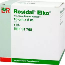 ROSIDAL Elko 10 cmx5 m kratek raztegljiv povoj, 2 kosa