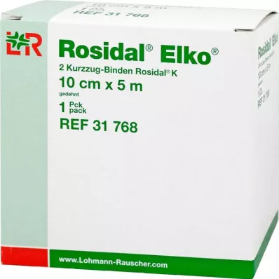 ROSIDAL Elko 10 cmx5 m kratek raztegljiv povoj, 2 kosa