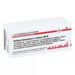 ACIDUM BENZOICUM e resina LM VI Globule, 5 g