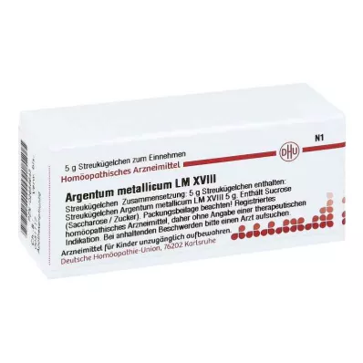 ARGENTUM METALLICUM LM XVIII Globule, 5 g ARGENTUM METALLICUM LM XVIII Globule, 5 g