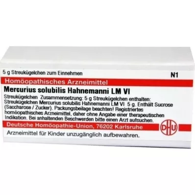 MERCURIUS SOLUBILIS Hahnemanni LM VI Globule, 5 g