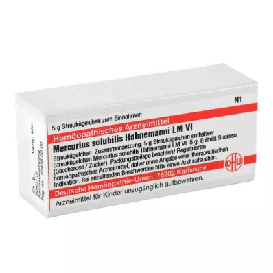 MERCURIUS SOLUBILIS Hahnemanni LM VI Globule, 5 g MERCURIUS SOLUBILIS Hahnemanni LM VI Globule, 5 g