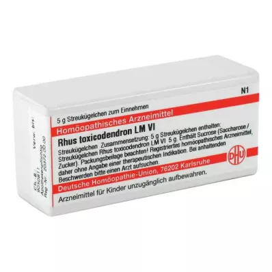 RHUS TOXICODENDRON LM VI Globule, 5 g RHUS TOXICODENDRON LM VI Globule, 5 g