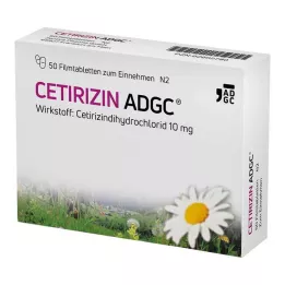 CETIRIZIN ADGC Filmsko obložene tablete, 50 kosov