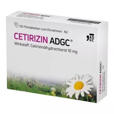 CETIRIZIN ADGC Filmsko obložene tablete, 50 kosov