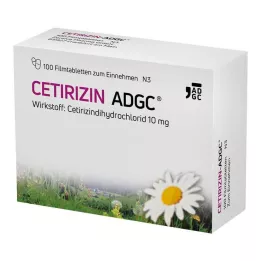 CETIRIZIN ADGC Filmsko obložene tablete, 100 kosov