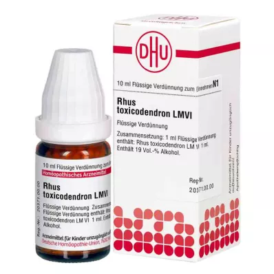RHUS TOXICODENDRON LM VI Razredčenje, 10 ml RHUS TOXICODENDRON LM VI Razredčenje, 10 ml
