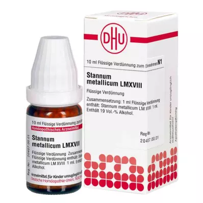 STANNUM METALLICUM LM XVIII Razredčenje, 10 ml STANNUM METALLICUM LM XVIII Razredčenje, 10 ml