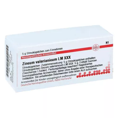 ZINCUM VALERIANICUM LM XXX Globule, 5 g ZINCUM VALERIANICUM LM XXX Globule, 5 g