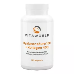 HYALURONSÄURE 100+kolagen 400 kapsul, 120 kapsul