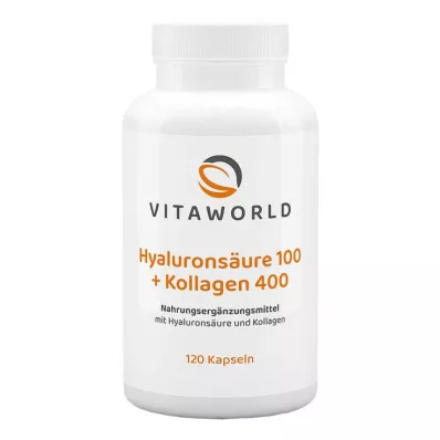 HYALURONSÄURE 100+kolagen 400 kapsul, 120 kapsul HYALURONSÄURE 100+kolagen 400 kapsul, 120 kapsul