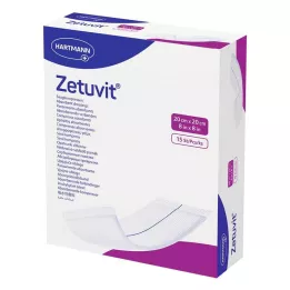 ZETUVIT Sesalne komprese sterilne 20x20 cm, 15 kosov