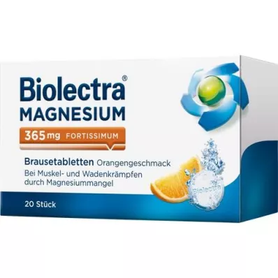 BIOLECTRA Magnezij 365 mg fortissimum Orange, 20 kapsul