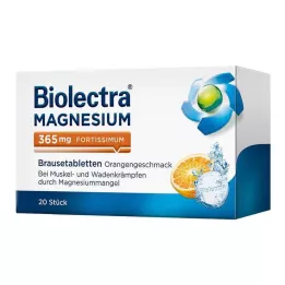 BIOLECTRA Magnezij 365 mg fortissimum Orange, 20 kapsul