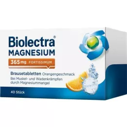 BIOLECTRA Magnezij 365 mg fortissimum Orange, 40 kosov