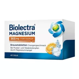 BIOLECTRA Magnezij 365 mg fortissimum Orange, 40 kosov