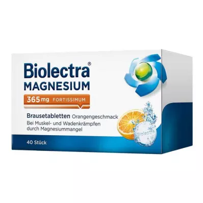 BIOLECTRA Magnezij 365 mg fortissimum Orange, 40 kosov