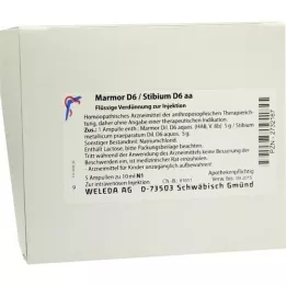 MARMOR Ampule D 6/Stibium D 6 aa, 5X10 ml