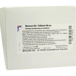 MARMOR Ampule D 6/Stibium D 6 aa, 5X10 ml