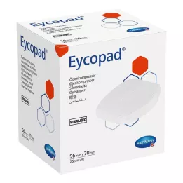 EYCOPAD Obkladki za oči 56x70 mm, sterilni, 25 kosov