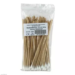 WATTESTÄBCHEN z bombažno glavo 15 cm majhno, 100 kosov