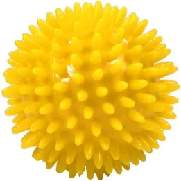 MASSAGEBALL Žogica ježek 8 cm rumena, 1 kos