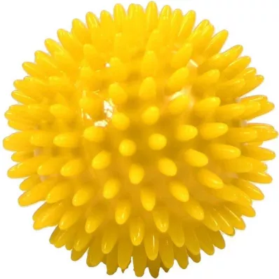 MASSAGEBALL Žogica ježek 8 cm rumena, 1 kos
