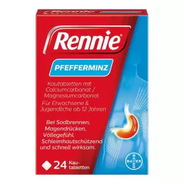 RENNIE Žvečljive tablete, 24 kosov