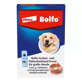 BOLFO Zaščitni trak proti bolham rjave barve za velike pse, 1 kos