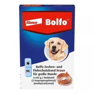 BOLFO Zaščitni trak proti bolham rjave barve za velike pse, 1 kos BOLFO Zaščitni trak proti bolham rjave barve za velike pse, 1 kos