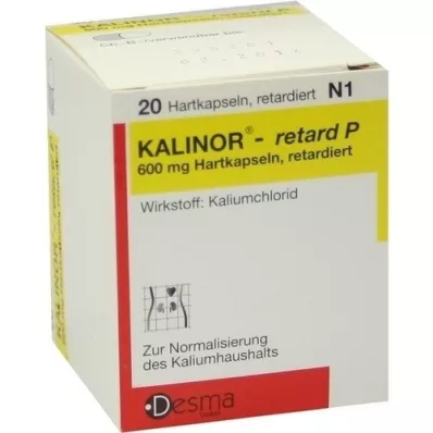 KALINOR retard P 600 mg trde kapsule, 20 kosov
