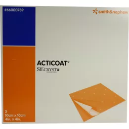 ACTICOAT Antimikrobna obloga za rane 10x10 cm, 5 kosov