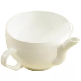 KRANKENTASSE Plastika w. 2 ročaja bela, 1 kos