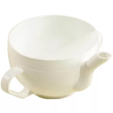 KRANKENTASSE Plastika w. 2 ročaja bela, 1 kos KRANKENTASSE Plastika w. 2 ročaja bela, 1 kos