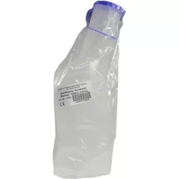 URINFLASCHE Moški plastični 1 l z mlečnim pokrovčkom, 1 kos