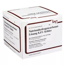 NATRIUMHYDROGENCARBONAT-Köhlerjeva 8,4-odstotna raztopina, 25X20 ml