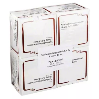 NATRIUMHYDROGENCARBONAT-Köhlerjeva 8,4-odstotna raztopina, 100X20 ml NATRIUMHYDROGENCARBONAT-Köhlerjeva 8,4-odstotna raztopina, 100X20 ml