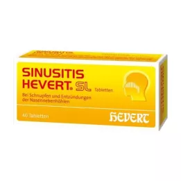 SINUSITIS HEVERT SL Tablete, 40 kosov