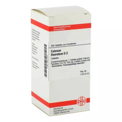 CALCIUM FLUORATUM D 3 tablete, 200 kapsul