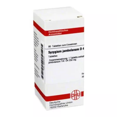SYZYGIUM JAMBOLANUM D 4 tablete, 80 kapsul