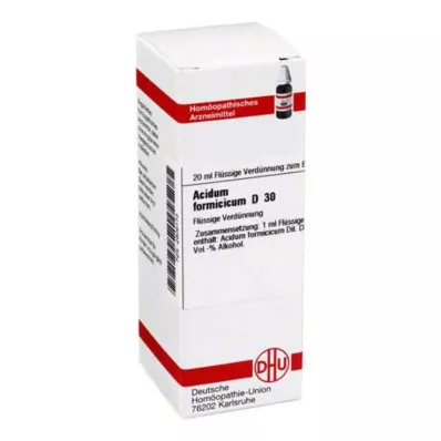 ACIDUM FORMICICUM D 30 razredčitev, 20 ml