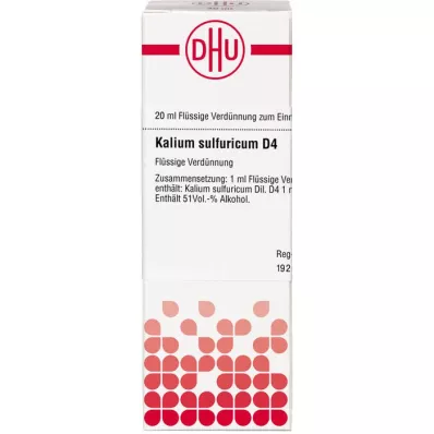 KALIUM SULFURICUM Raztopina D 4, 20 ml