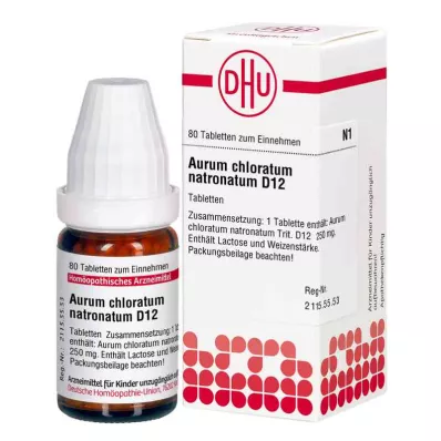 AURUM CHLORATUM NATRONATUM D 12 tablet, 80 kapsul