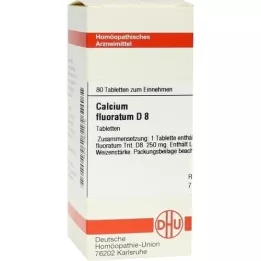 CALCIUM FLUORATUM D 8 tablet, 80 kapsul